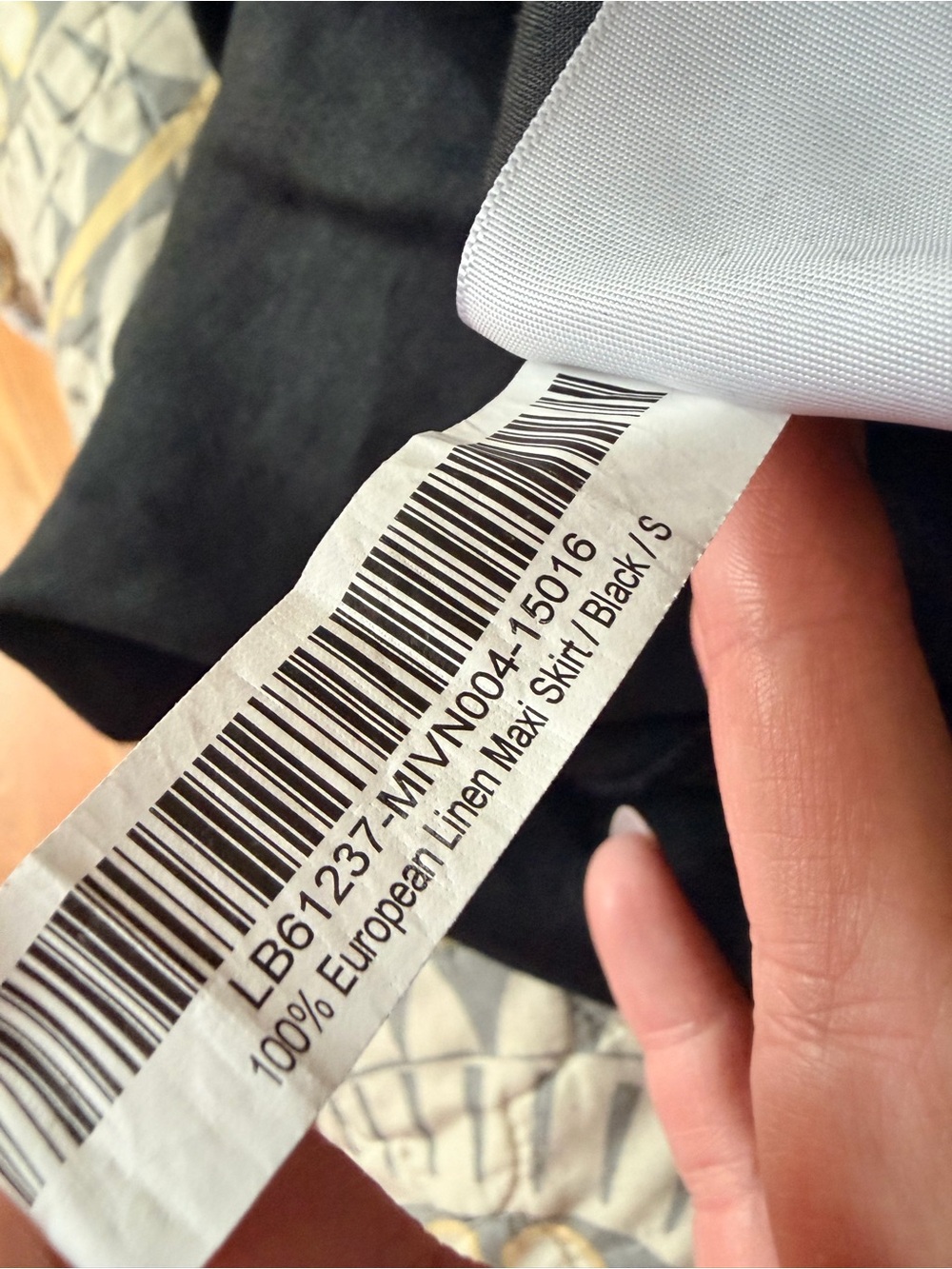 Quince 100% European Black Linen Maxi Skirt, Small - Picture 12 of 12